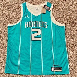 Jordan Lamelo Ball #2 Hornets Icon Edition 2022 Swingman NBA Jersey Size 56 -XXL